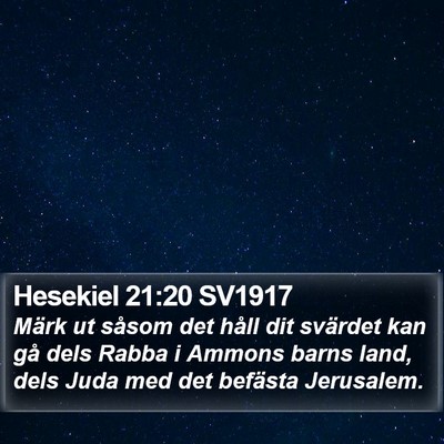 Hesekiel 21:20 SV1917 Bible Verse Image