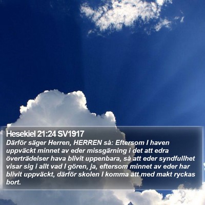 Hesekiel 21:24 SV1917 Bible Verse Image