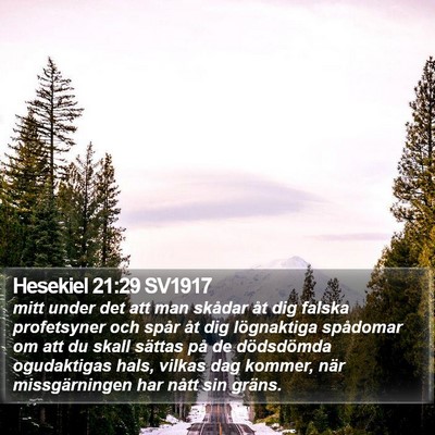 Hesekiel 21:29 SV1917 Bible Verse Image