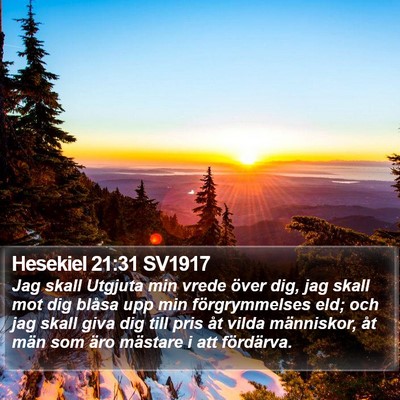 Hesekiel 21:31 SV1917 Bible Verse Image