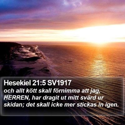 Hesekiel 21:5 SV1917 Bible Verse Image