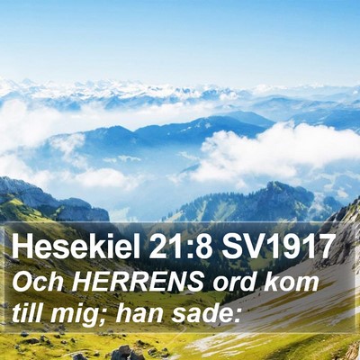 Hesekiel 21:8 SV1917 Bible Verse Image