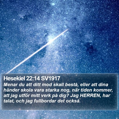 Hesekiel 22:14 SV1917 Bible Verse Image
