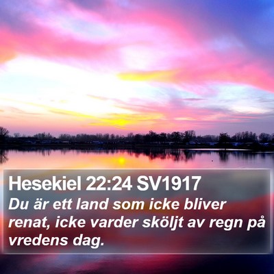 Hesekiel 22:24 SV1917 Bible Verse Image