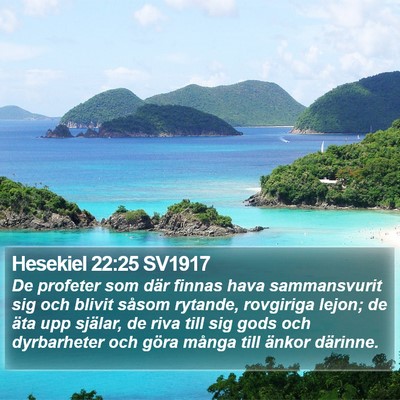 Hesekiel 22:25 SV1917 Bible Verse Image