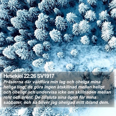 Hesekiel 22:26 SV1917 Bible Verse Image