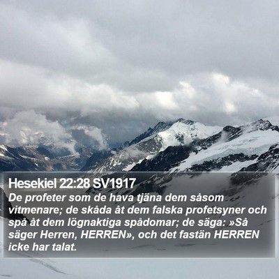Hesekiel 22:28 SV1917 Bible Verse Image