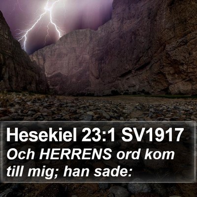 Hesekiel 23:1 SV1917 Bible Verse Image