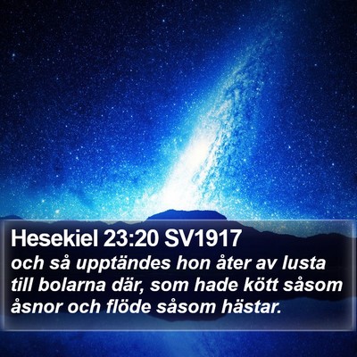 Hesekiel 23:20 SV1917 Bible Verse Image