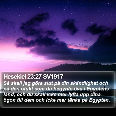 Hesekiel 23:27 SV1917 Bible Verse Image