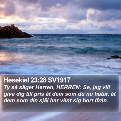 Hesekiel 23:28 SV1917 Bible Verse Image