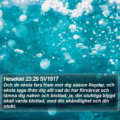 Hesekiel 23:29 SV1917 Bible Verse Image