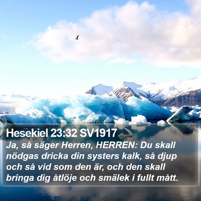 Hesekiel 23:32 SV1917 Bible Verse Image