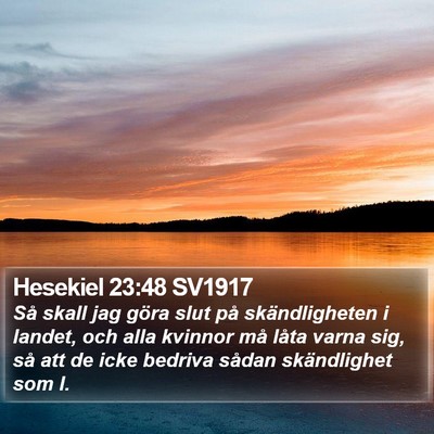 Hesekiel 23:48 SV1917 Bible Verse Image