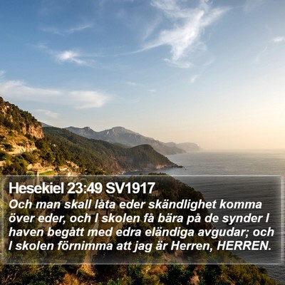 Hesekiel 23:49 SV1917 Bible Verse Image