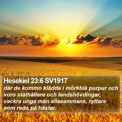 Hesekiel 23:6 SV1917 Bible Verse Image