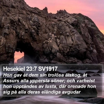 Hesekiel 23:7 SV1917 Bible Verse Image