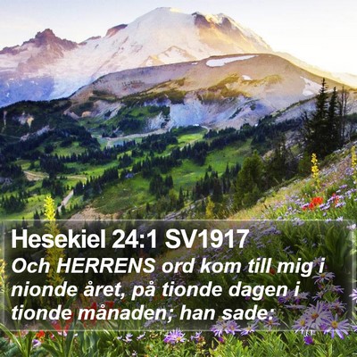 Hesekiel 24:1 SV1917 Bible Verse Image