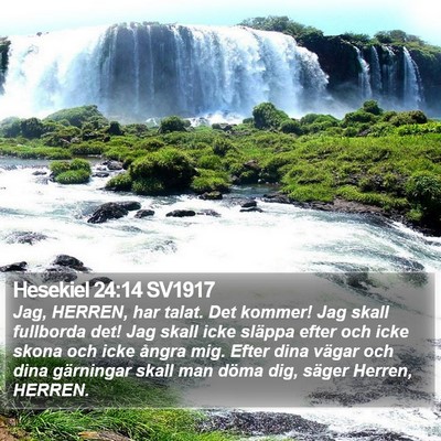 Hesekiel 24:14 SV1917 Bible Verse Image