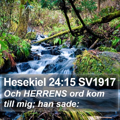 Hesekiel 24:15 SV1917 Bible Verse Image