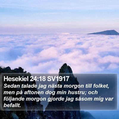 Hesekiel 24:18 SV1917 Bible Verse Image