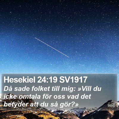 Hesekiel 24:19 SV1917 Bible Verse Image