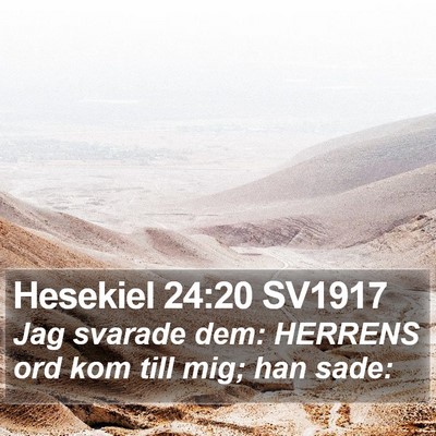 Hesekiel 24:20 SV1917 Bible Verse Image