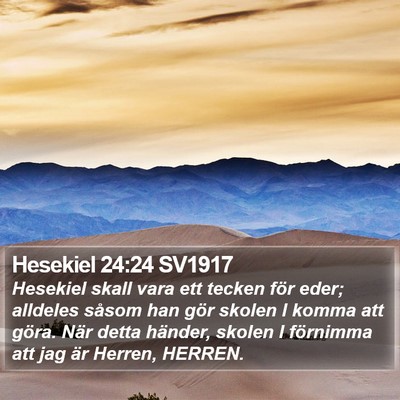 Hesekiel 24:24 SV1917 Bible Verse Image