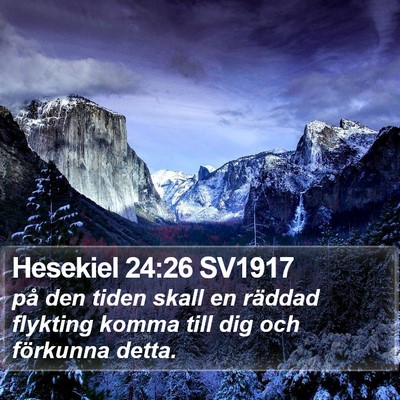 Hesekiel 24:26 SV1917 Bible Verse Image