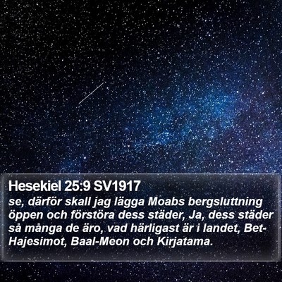 Hesekiel 25:9 SV1917 Bible Verse Image