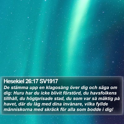 Hesekiel 26:17 SV1917 Bible Verse Image