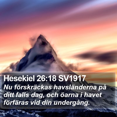 Hesekiel 26:18 SV1917 Bible Verse Image