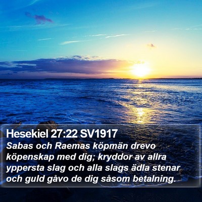 Hesekiel 27:22 SV1917 Bible Verse Image