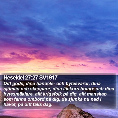 Hesekiel 27:27 SV1917 Bible Verse Image