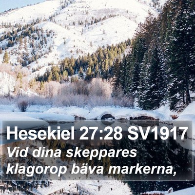 Hesekiel 27:28 SV1917 Bible Verse Image