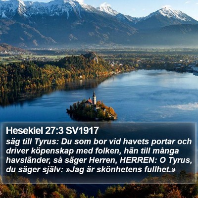 Hesekiel 27:3 SV1917 Bible Verse Image