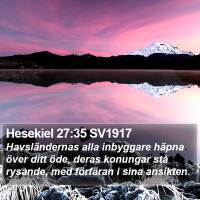 Hesekiel 27:35 SV1917 Bible Verse Image