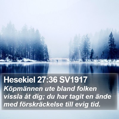 Hesekiel 27:36 SV1917 Bible Verse Image