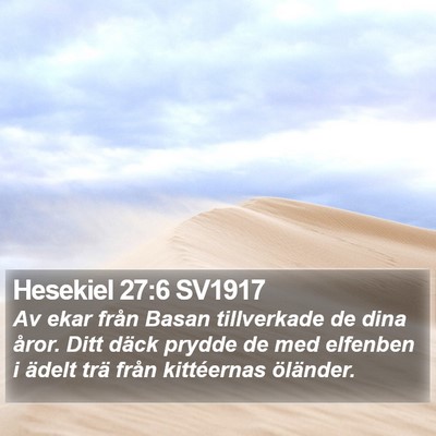 Hesekiel 27:6 SV1917 Bible Verse Image