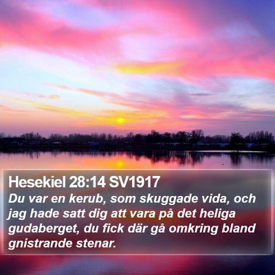 Hesekiel 28:14 SV1917 Bible Verse Image