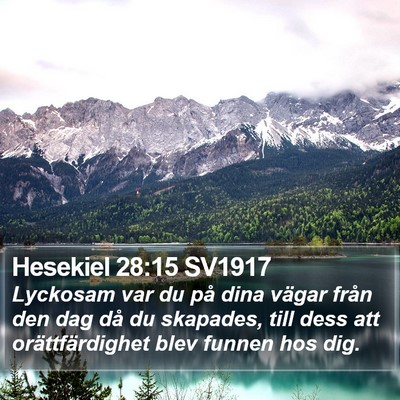 Hesekiel 28:15 SV1917 Bible Verse Image