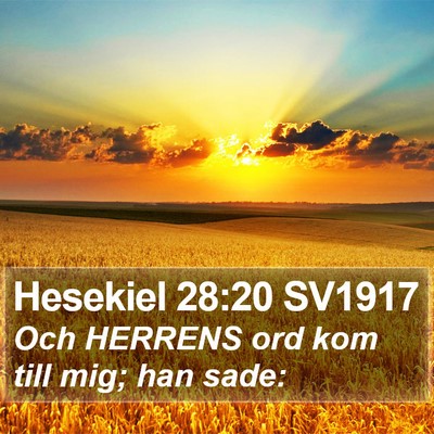 Hesekiel 28:20 SV1917 Bible Verse Image