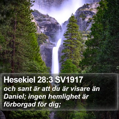 Hesekiel 28:3 SV1917 Bible Verse Image