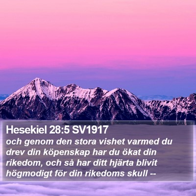 Hesekiel 28:5 SV1917 Bible Verse Image
