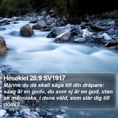 Hesekiel 28:9 SV1917 Bible Verse Image