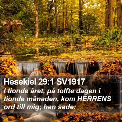 Hesekiel 29:1 SV1917 Bible Verse Image
