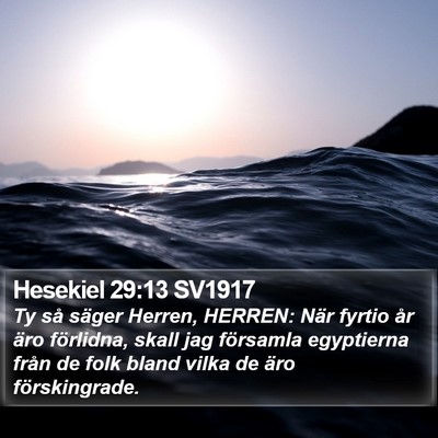 Hesekiel 29:13 SV1917 Bible Verse Image