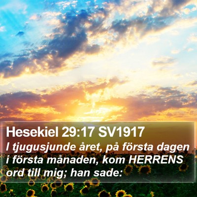 Hesekiel 29:17 SV1917 Bible Verse Image