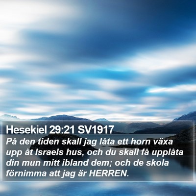 Hesekiel 29:21 SV1917 Bible Verse Image