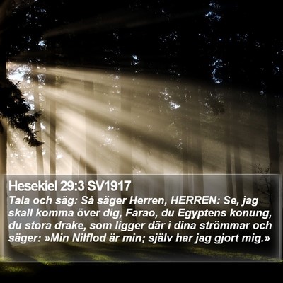 Hesekiel 29:3 SV1917 Bible Verse Image